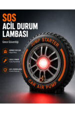 Akü Takviye Cihazı 1000A Jump Starter 150 PSI Lastik Şişirme Kompresörü Powerbank LED Fener - Görsel 5