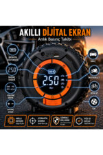 Akü Takviye Cihazı 1000A Jump Starter 150 PSI Lastik Şişirme Kompresörü Powerbank LED Fener - Görsel 7