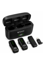 Kablosuz Yaka Mikrofonu Çift Mikrofon 2'li iPhone Android Uyumlu Type-C Lightning - Görsel 5