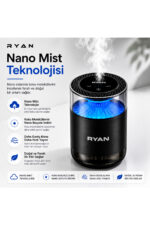 Araç İçi Difüzör Akıllı Oto Koku Makinesi Nano Mist 7 Renk Led Yedek Kartuşlu - Görsel 6