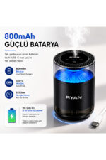 Araç İçi Difüzör Akıllı Oto Koku Makinesi Nano Mist 7 Renk Led Yedek Kartuşlu - Görsel 8