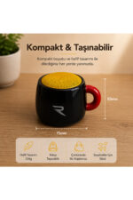 Mini Bluetooth Hoparlör Taşınabilir Kablosuz Speaker Kahve Kupa Tasarımlı - Görsel 8