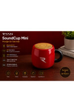 Mini Bluetooth Hoparlör Kahve Kupa Tasarımlı 5W Taşınabilir Kablosuz Speaker SoundCup RY-SC01 - Görsel 2