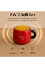 Mini Bluetooth Hoparlör Kahve Kupa Tasarımlı 5W Taşınabilir Kablosuz Speaker SoundCup RY-SC01 - Görsel 5
