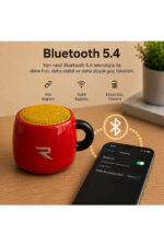 Mini Bluetooth Hoparlör Kahve Kupa Tasarımlı 5W Taşınabilir Kablosuz Speaker SoundCup RY-SC01 - Görsel 7