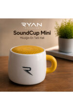 Bluetooth Hoparlör Taşınabilir Kablosuz Speaker Kahve Kupa Tasarımlı SoundCup RY-SC01 - Görsel 6