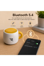 Bluetooth Hoparlör Taşınabilir Kablosuz Speaker Kahve Kupa Tasarımlı SoundCup RY-SC01 - Görsel 8