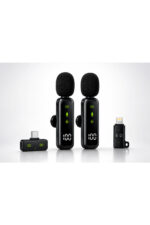 Kablosuz Yaka Mikrofonu Type-C ve Lightning Uyumlu Gürültü Azaltma AirMic RY-WM01 - Görsel 8