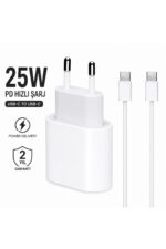 25W Type-C Hızlı Şarj Adaptörü ve USB-C Şarj Kablosu Seti | iPhone 15/16 17 Uyumlu