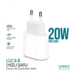 20W USB-C PD Hızlı Şarj Adaptörü | Type-C Güç Adaptörü | iPhone ve Android Uyumlu