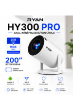 Akıllı Mini Projektör Ev Sinema Projeksiyon Cihazı 2GB RAM 16GB ROM HY300 Pro