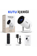 Akıllı Mini Projektör Ev Sinema Projeksiyon Cihazı 2GB RAM 16GB ROM HY300 Pro - Görsel 8