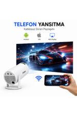 Mini Projektör Akıllı Projeksiyon Cihazı Kablosuz Ekran Yansıtma 2GB RAM 16GB Hafıza HY300 - Görsel 2