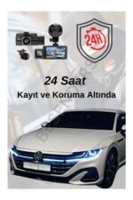 F6 4K 1080P Full HD 3 Kameralı GPS Wifi G Sensör Gece Görüşlü Ön Arka İç Kayıt Araç İçi Dışı Kamera - Görsel 6