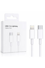 USB-C to Lightning Kablo 1 Metre Beyaz iPhone 14 13 12 11 SE X 8 Uyumlu Type-C Lightning Şarj ve Veri Kablosu - Görsel 2