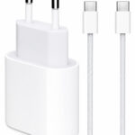 45W Type-C Hızlı Şarj Adaptörü USB-C to C Kablo Seti 1 Metre Beyaz