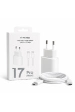 45W Type-C Hızlı Şarj Adaptörü USB-C to C Kablo Seti 1 Metre Beyaz - Görsel 3