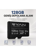128GB Micro SD Hafıza Kartı U3 V30 A1 SDXC 4K Video Destekli Yüksek Hızlı Telefon Kamera Drone Hafıza Kartı - Görsel 3