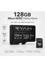 128GB Micro SD Hafıza Kartı U3 V30 A1 SDXC 4K Video Destekli Yüksek Hızlı Telefon Kamera Drone Hafıza Kartı - Görsel 8