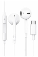 Type-C Kulaklık USB-C Mikrofonlu Kablolu Kulak İçi Kulaklık iPhone 15 16 17 Uyumlu