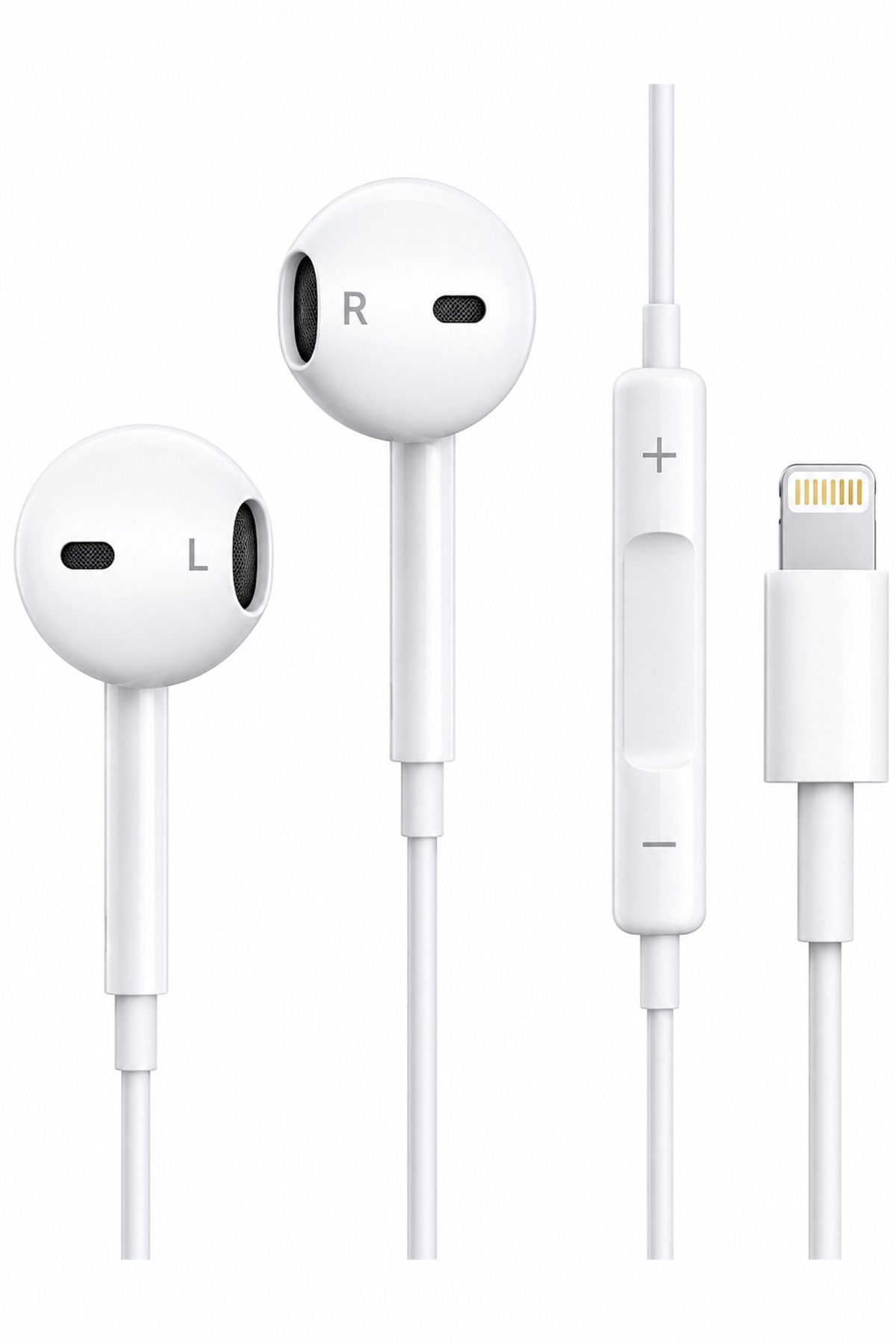 1_org_zoom Lightning Kablolu Kulaklık Beyaz Mikrofonlu Kontrol Tuşlu iPhone 14 13 12 11 X XR XS 8 7 SE Uyumlu Kulaklık - Görsel 1