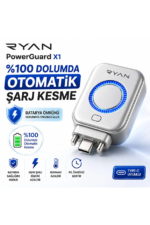 Ryan Type-C Batarya Koruma Cihazı Otomatik Şarj Kesici Telefon Tablet Powerbank Uyumlu PowerGuard X1 - Görsel 2