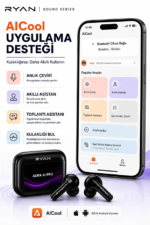 Dil Çevirici Kulaklık Anlık Çeviri Akıllı Ekranlı Yapay Zeka Destekli Gerçek Zamanlı Çeviri - Görsel 2