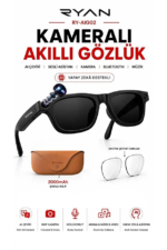 Kameralı Akıllı Güneş Gözlüğü Yapay Zeka Destekli 8MP Kameralı Anlık Çeviri Bluetooth Sesli Asistan Fotoğraf Video RY-AIG02