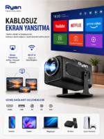 Akıllı Mini Projektör Ev Sinema Projeksiyon Cihazı 2GB RAM 16GB ROM HY320 - Görsel 2