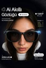 Kameralı Akıllı Güneş Gözlüğü Yapay Zeka Destekli Anlık Çeviri Bluetooth Sesli Asistan Fotoğraf Video RY-AIG01 - Görsel 6