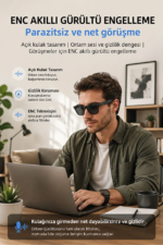 Kameralı Akıllı Güneş Gözlüğü Yapay Zeka Destekli Anlık Çeviri Bluetooth Sesli Asistan Fotoğraf Video RY-AIG01 - Görsel 9
