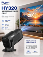 Akıllı Mini Projektör Ev Sinema Projeksiyon Cihazı 2GB RAM 16GB ROM HY320 - Görsel 3