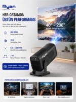 Akıllı Mini Projektör Ev Sinema Projeksiyon Cihazı 2GB RAM 16GB ROM HY320 - Görsel 5