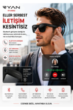 Kameralı Akıllı Güneş Gözlüğü Yapay Zeka Destekli 8MP Kameralı Anlık Çeviri Bluetooth Sesli Asistan Fotoğraf Video RY-AIG02 - Görsel 8