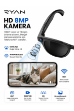 Kameralı Akıllı Güneş Gözlüğü Yapay Zeka Destekli Anlık Çeviri Bluetooth Sesli Asistan Fotoğraf Video RY-AIG01 - Görsel 4