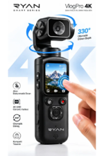 4K Vlog Kamera Dokunmatik Ekranlı 330° Otomatik Dönen Başlık WiFi Akıllı Yüz Takipli